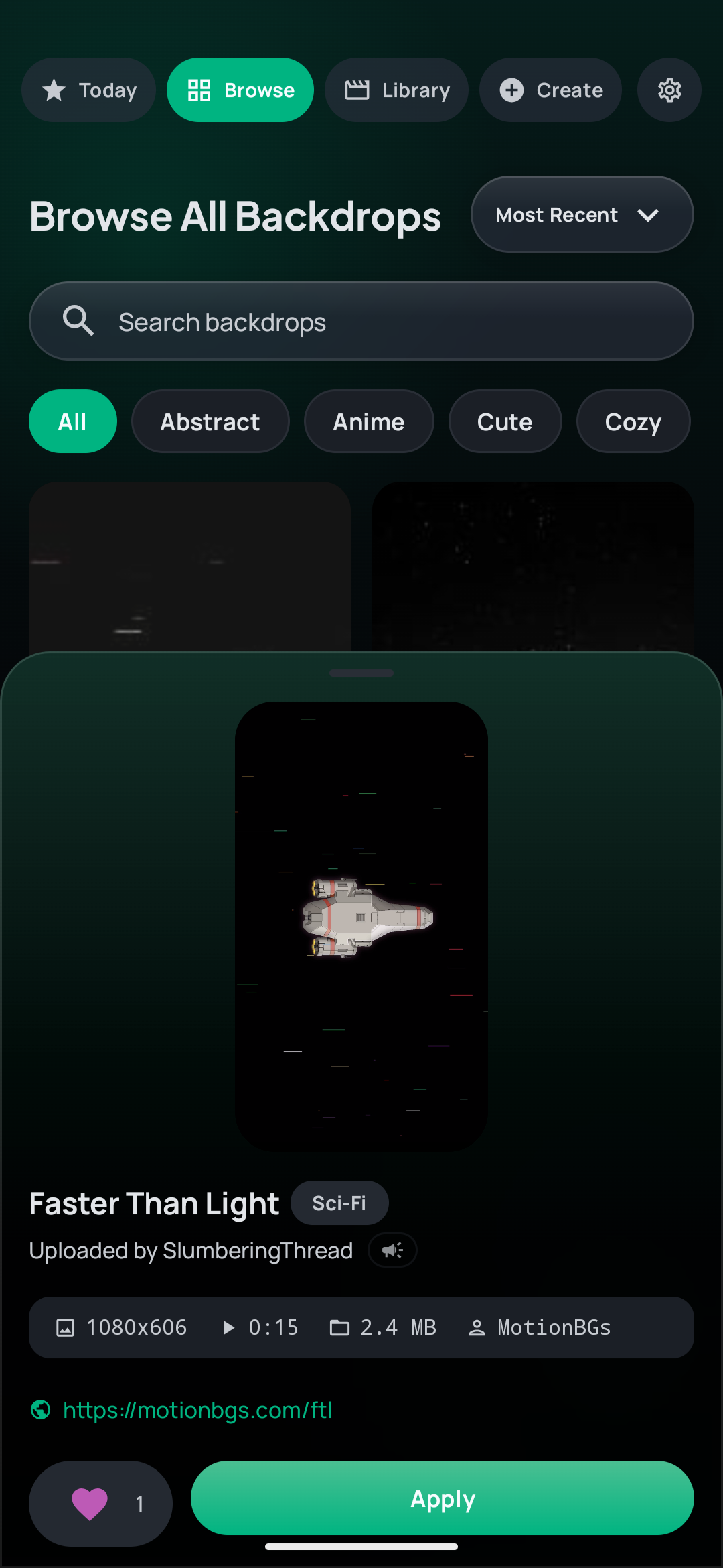Browse Screen