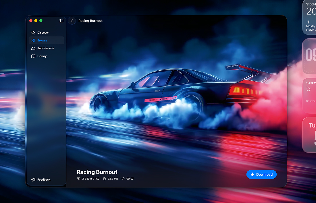 Backdrop macOS Live Wallpaper App